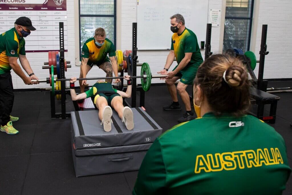 Team Australia Invictus Games Training Camp Powerlifting Session