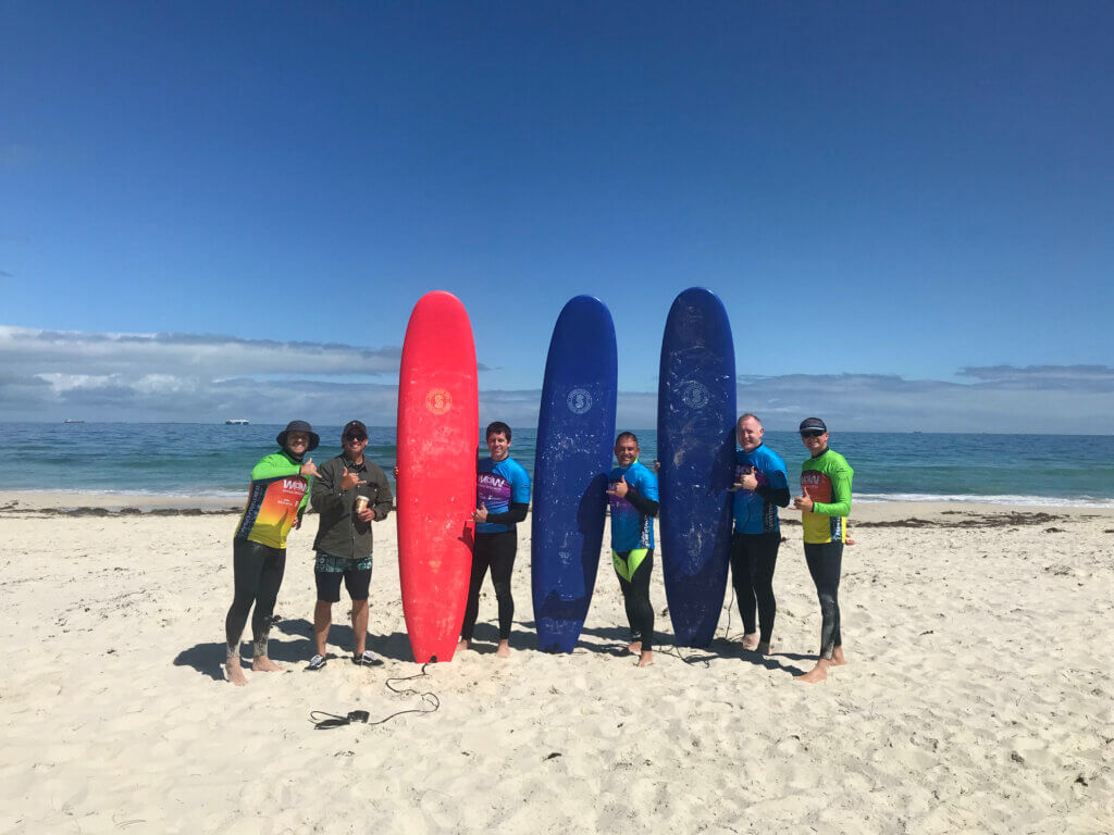 Surfing with Invictus Australia in Perth