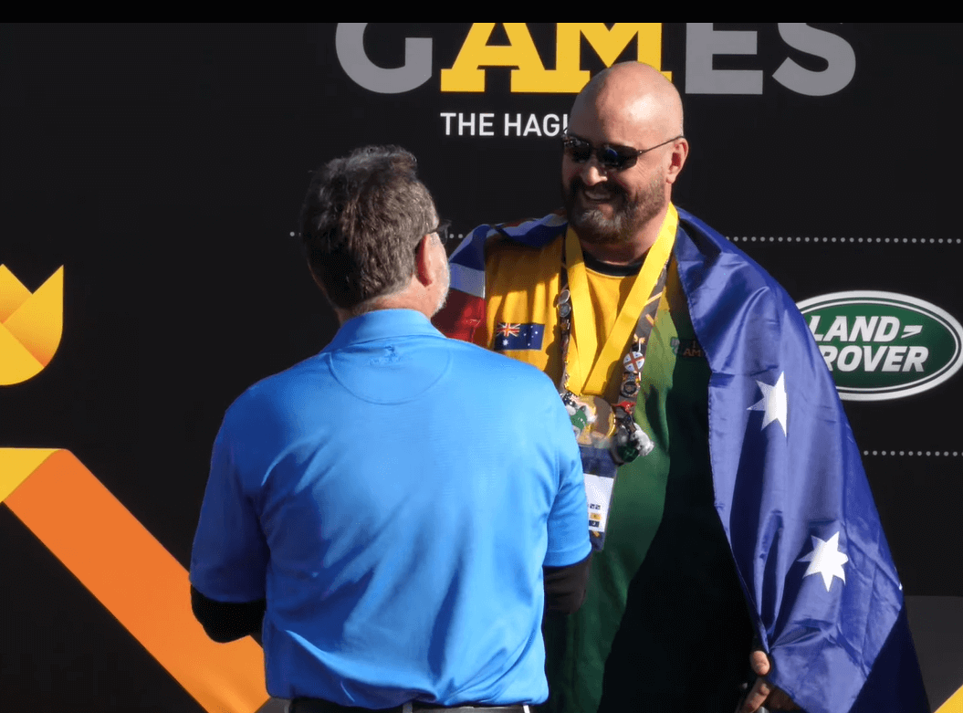 Steven James Invictus Games 2022 medal
