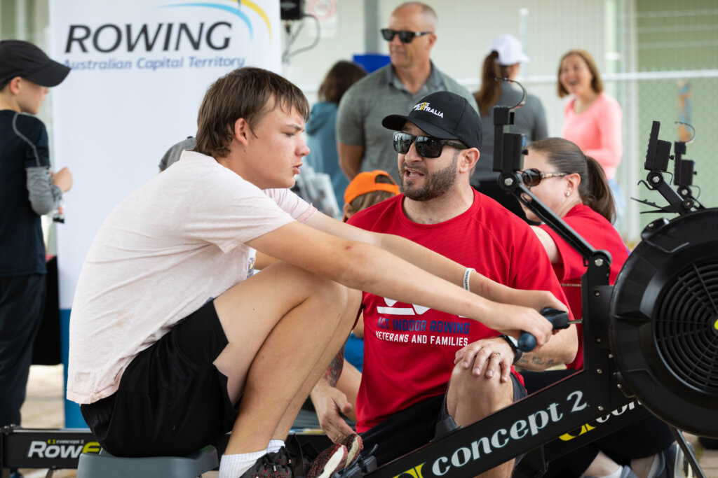 Gary Wilson indoor rowing training