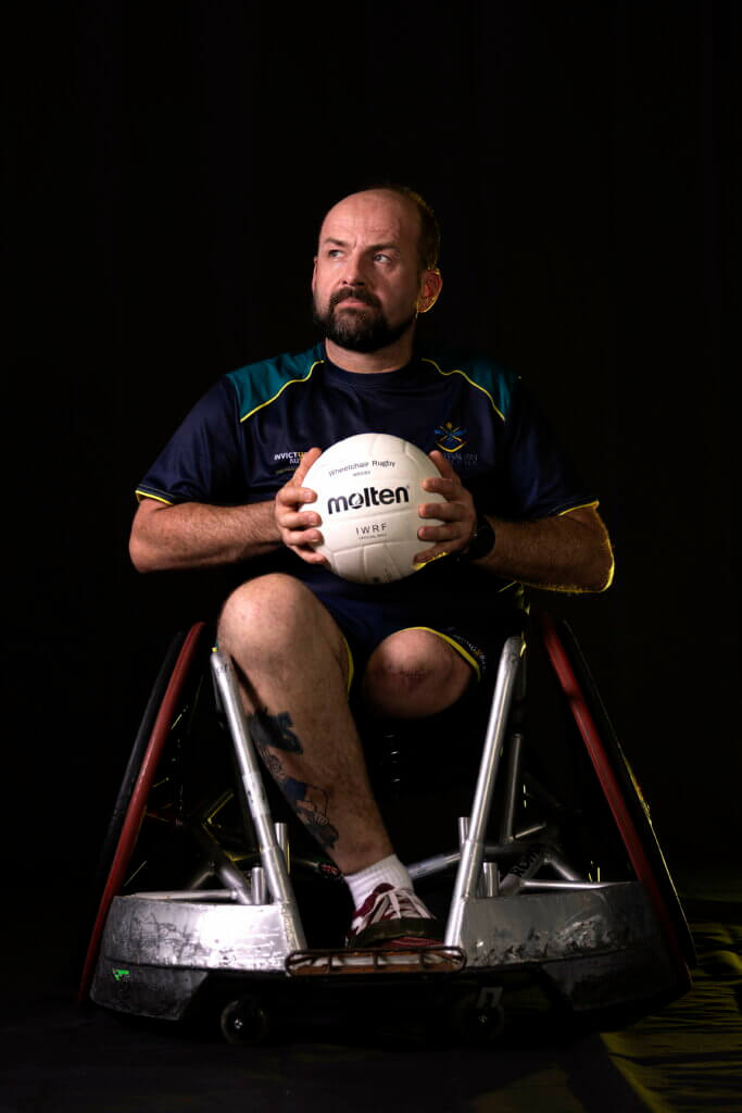 Invictus Games 2023 Team Australia competitor James Barker at the Sydney Academy of Sport and Recreation, Narrabeen NSW.