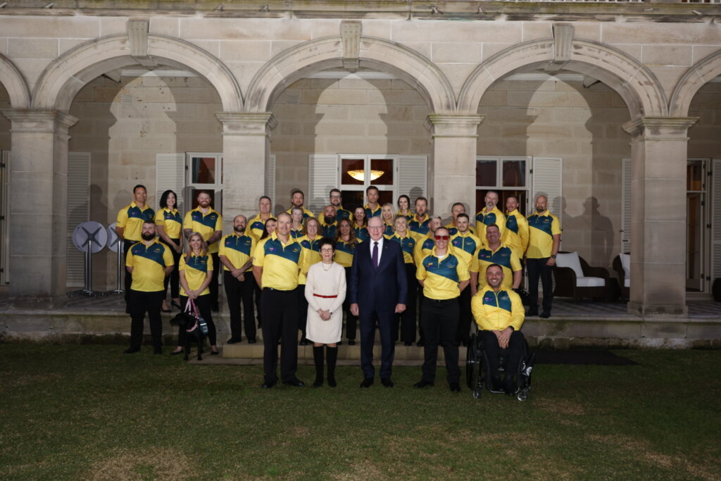 Team Australia with His Excellency General the Honourable David Hurley AC DSC (Retd) Governor-General of the Commonwealth of Australia, and Her Excellency, Mrs Linda Hurley. 