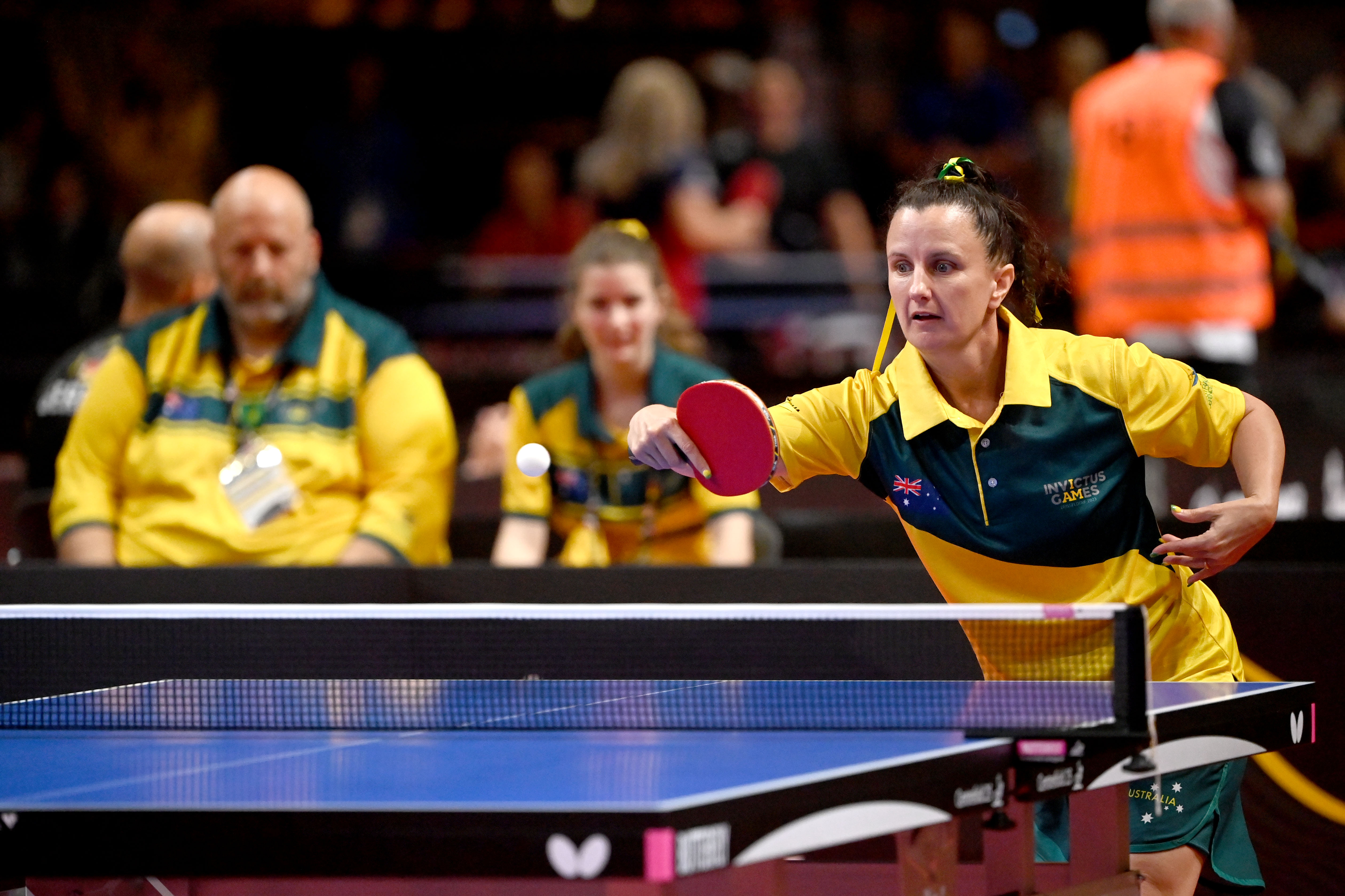 Verity Sanchez competes in the table tennis at Invictus Games Dusseldorf 2023