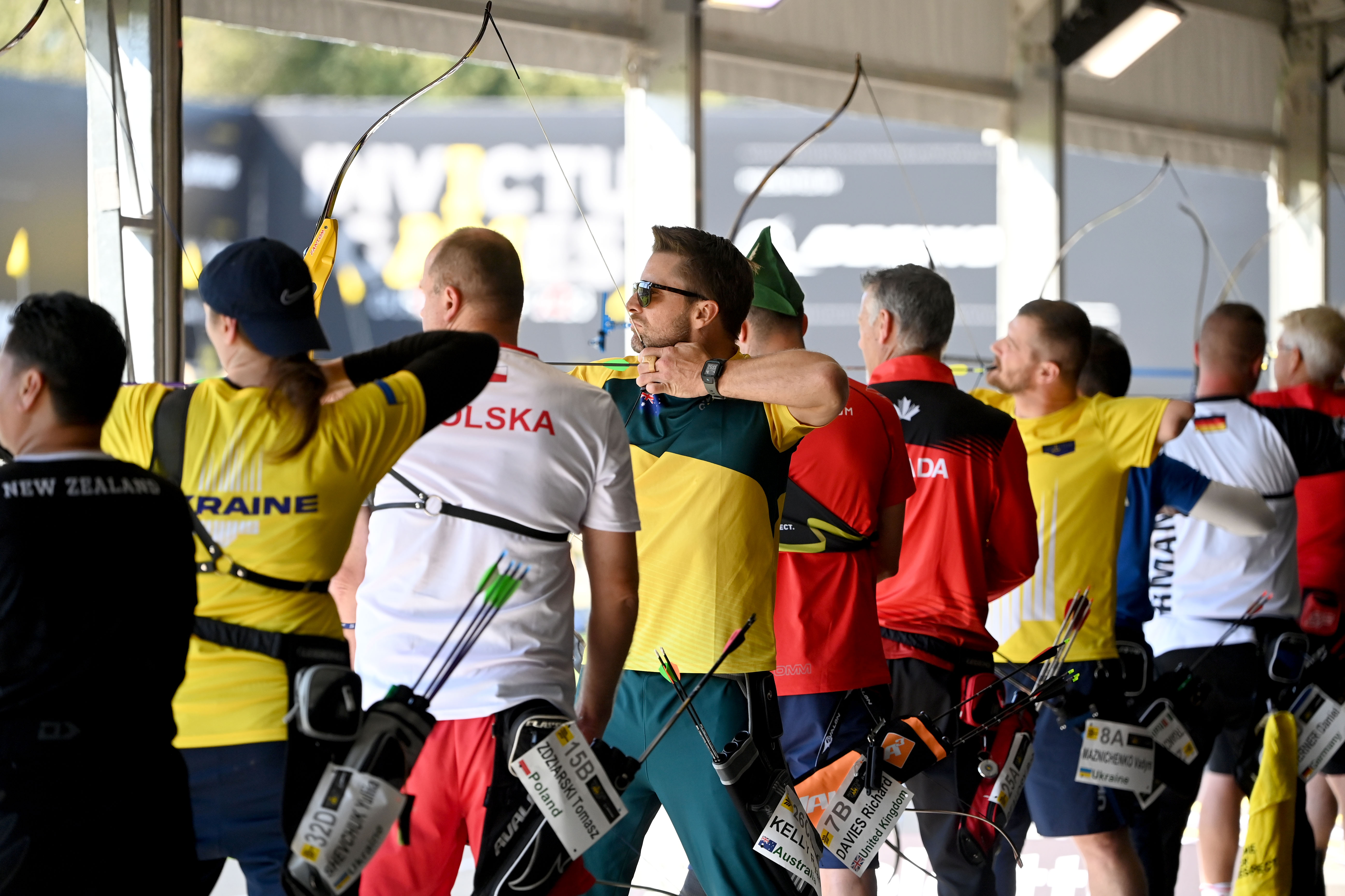 Ryan Kelly competes in the archery at Invictus Games Dusseldorf 2023