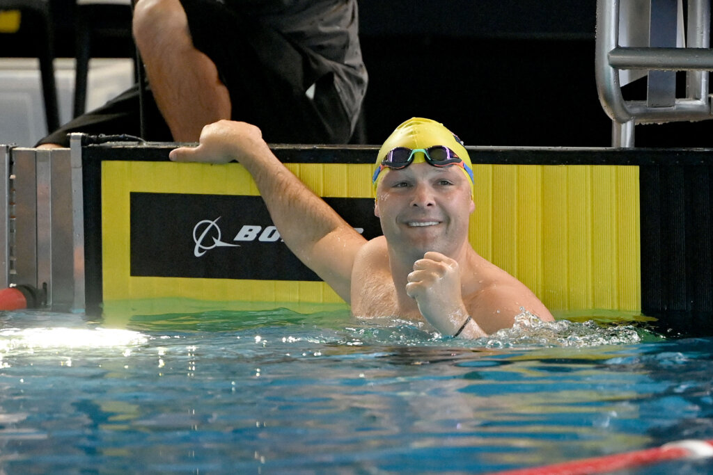Karl Woodward represents Australia in the swimming at Invictus Games Dusseldorf 2023.