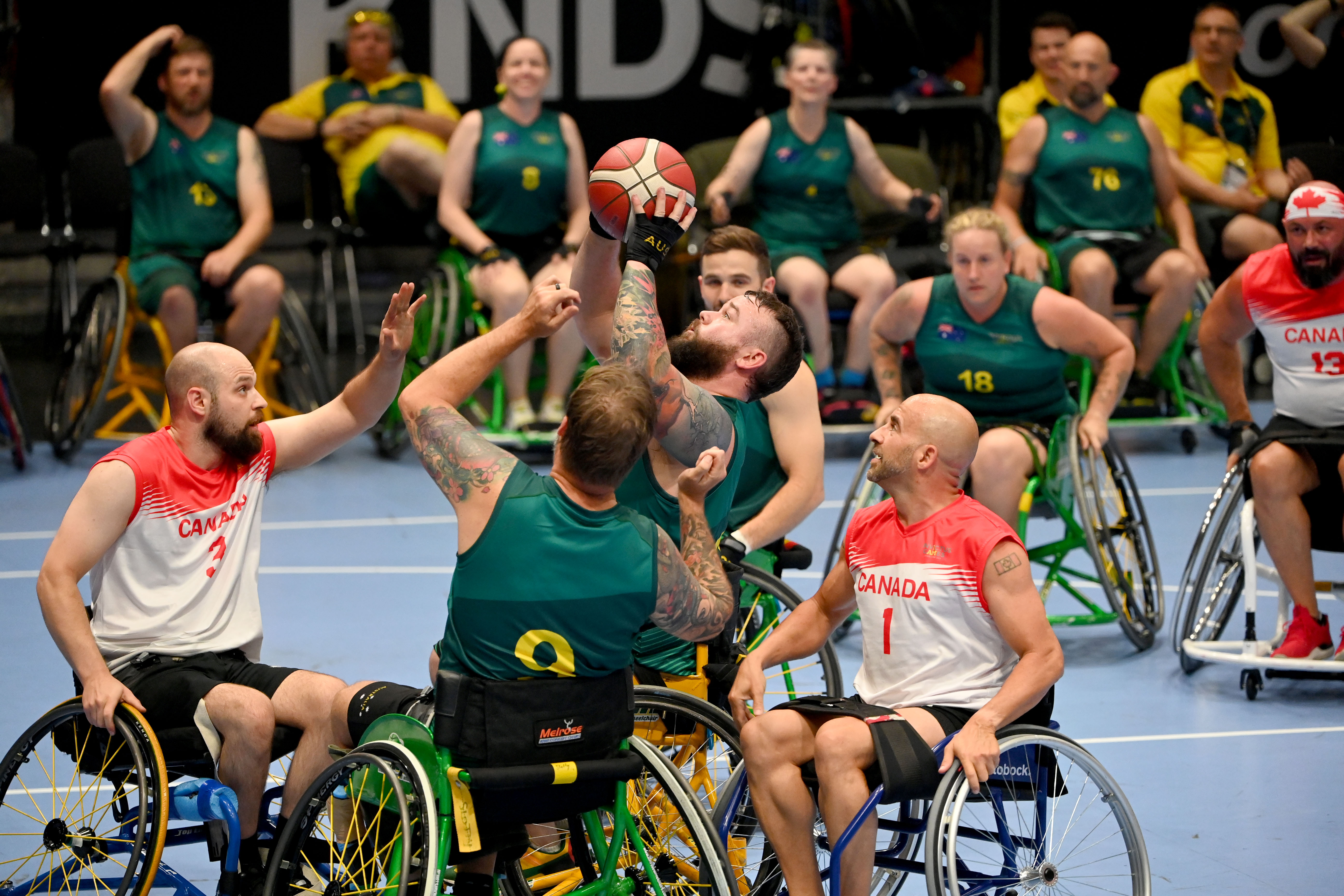 Xavier Green competes at the wheelchair basketball at Invictus Games Dusseldorf 2023