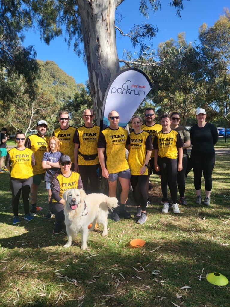 parkrun with Team Veteran powered by Invictus Australia for veterans health week 2023 in SA
