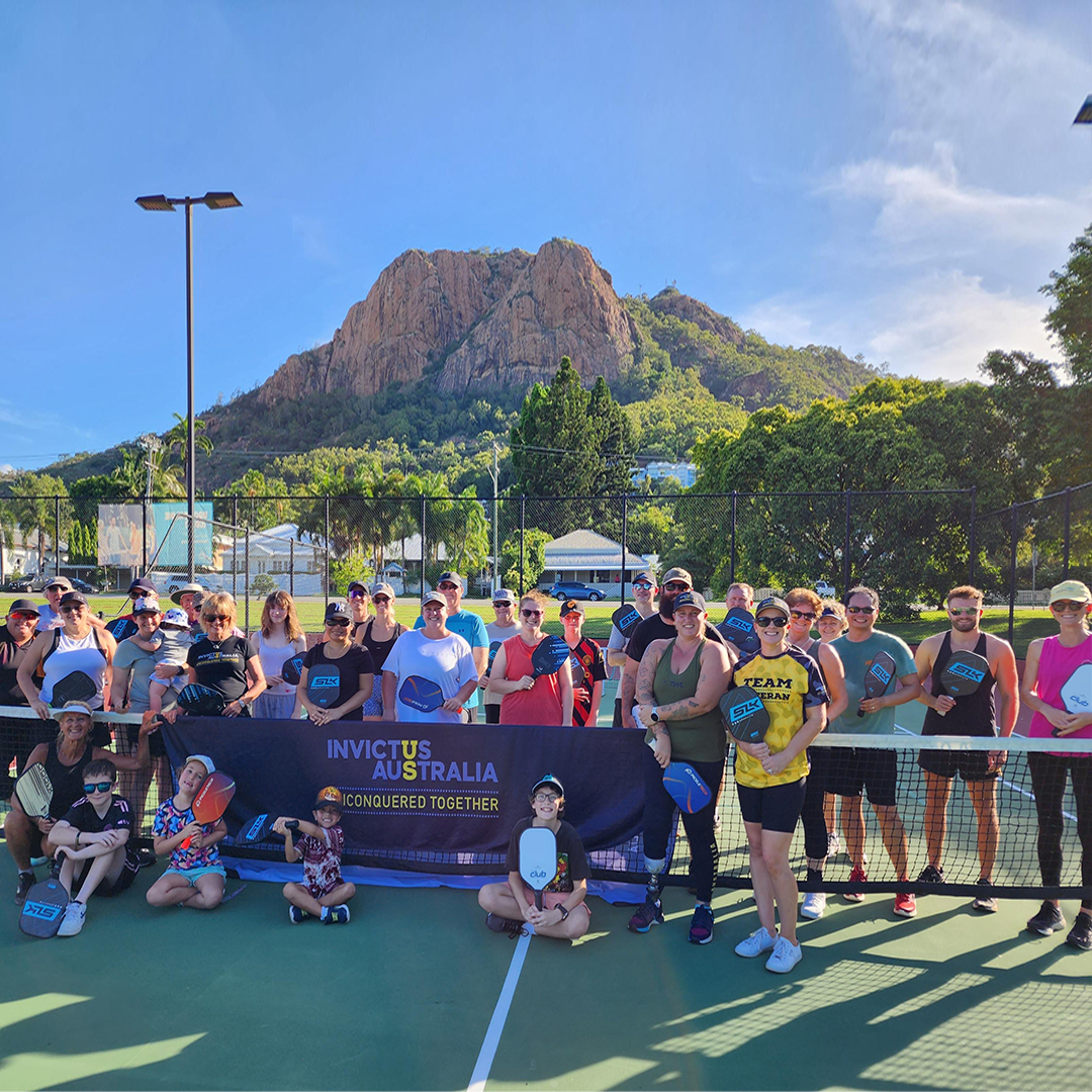 Ainsley Hooker at a townsville event in pickleball