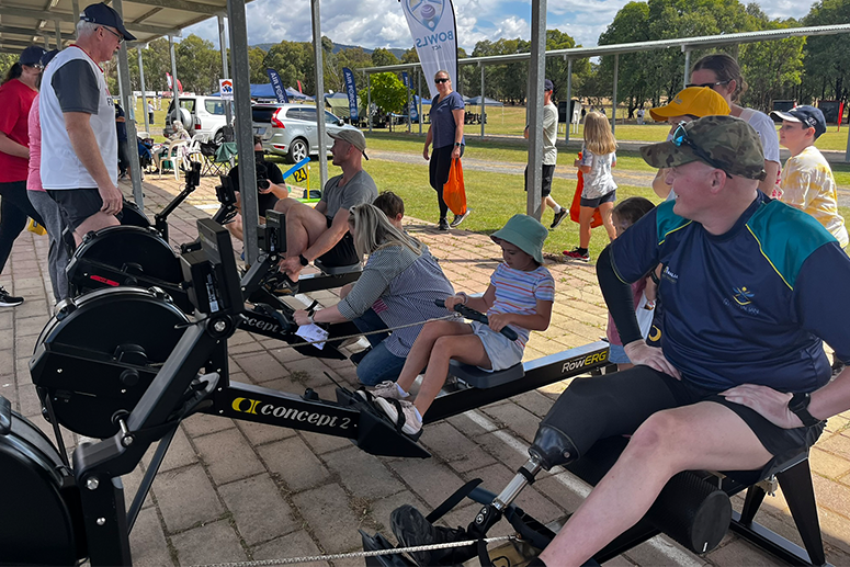 Rowing at Canberra Defence Day