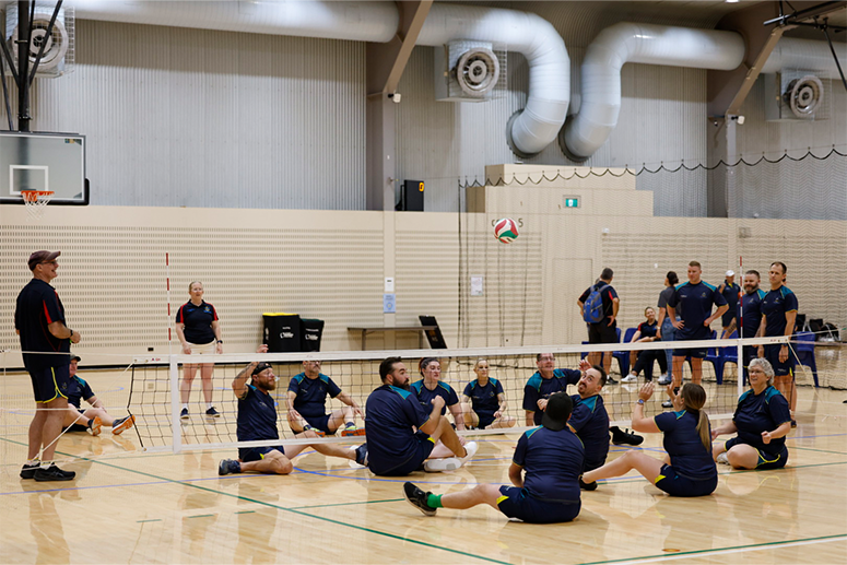 ASP Warrior Games Selection Camp Sitting Volleyball