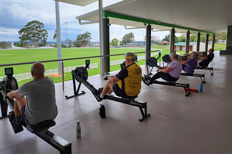 Indoor rowing local engagement