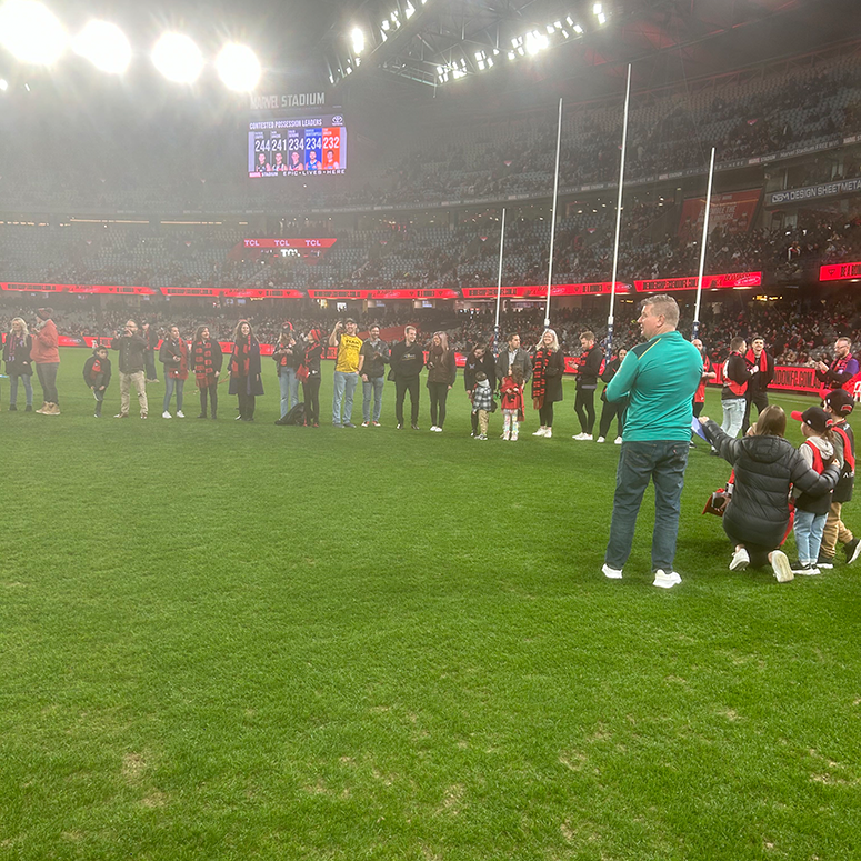 Invictus Australia at the Essendon match