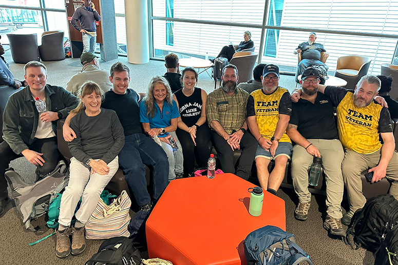 Kokoda trek group meets at the airport pre trip 