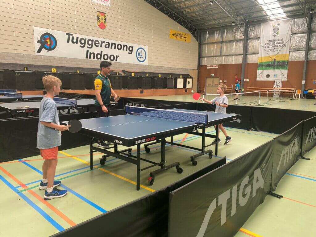 Table Tennis at Invictus Australia Community Defence Day