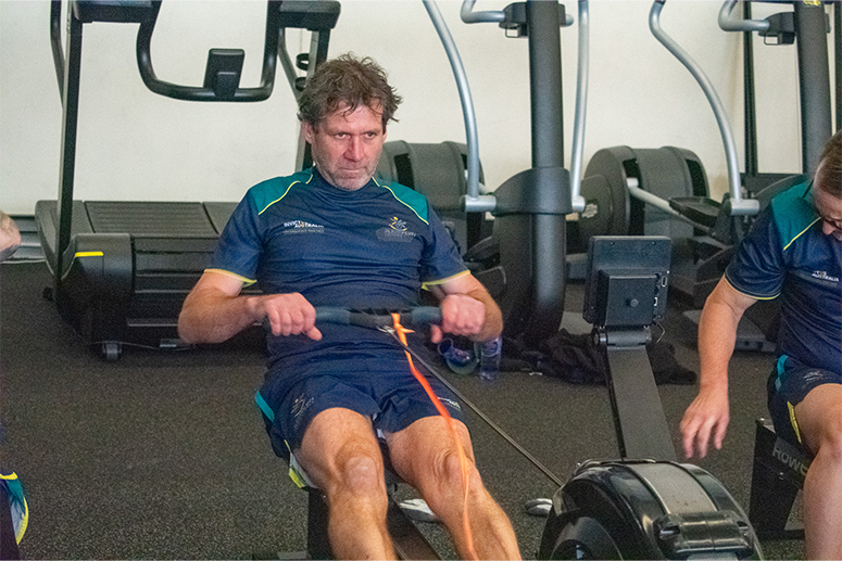 Invictus Games selection camp indoor rowing