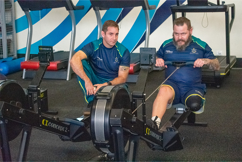 Invictus Games selection camp indoor rowing