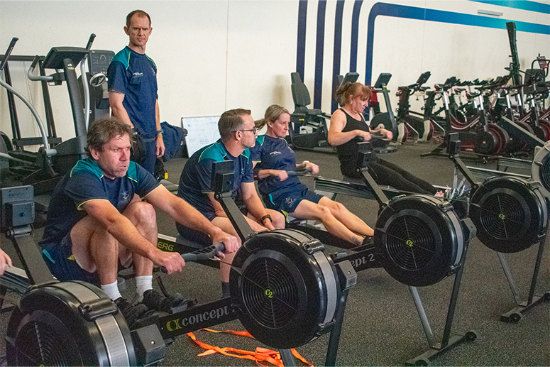 Invictus Games selection camp indoor rowing