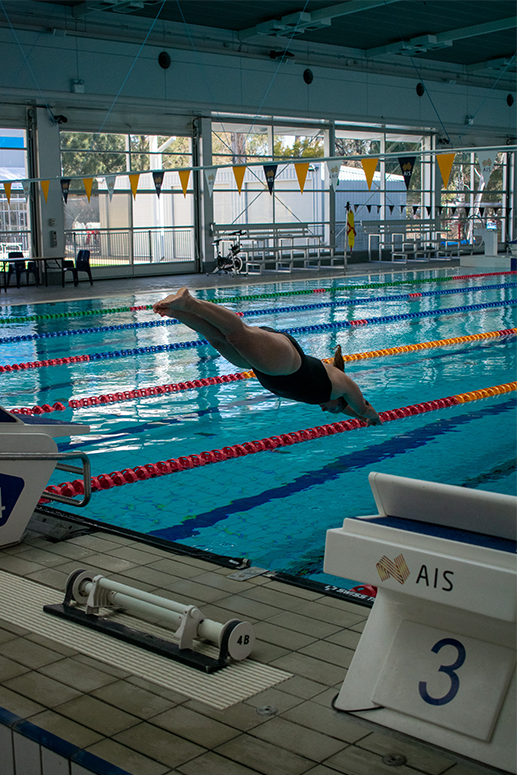 Invictus Games selection camp swimming diving in