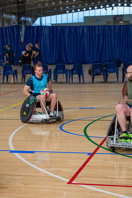 Invictus Games selection camp wheelchair basketball