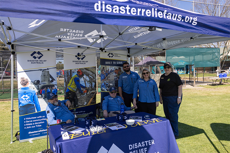 Disaster Relief Australia activation at Invictus Australia Defence Community Sport Expo