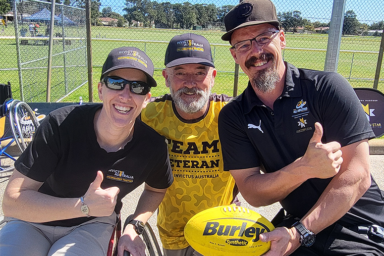 Hugh Grant MLA at Invictus Australia Defence Community Sport Expo