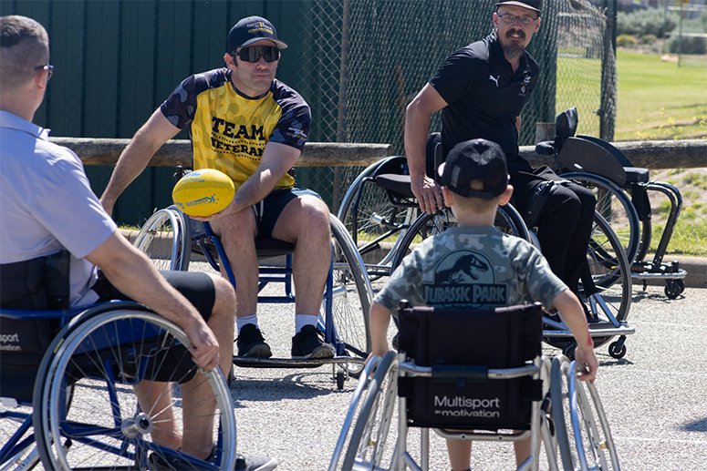 Wheelchair sports at Invictus Australia Defence Community Sport Expo