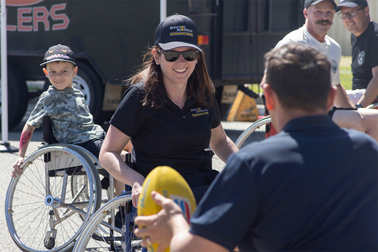 Wheelchair sports at Invictus Australia Defence Community Sport Expo