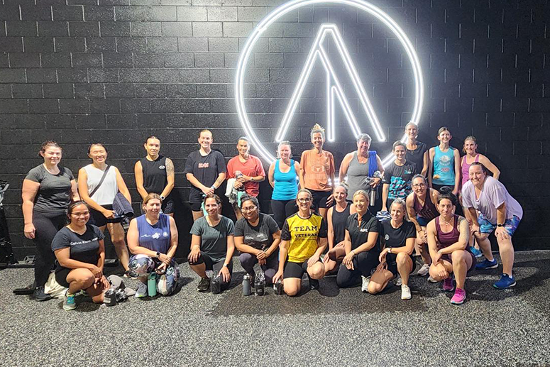 Group shot after the AIPT and Invictus Australia empowering women through fitness event