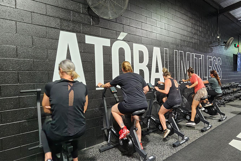 AIPT and Invictus Australia women in fitness event - exercise bikes