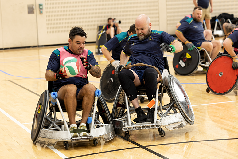 Sean Grimmond and PO Jarryd Boyd at the Invictus Games Selection Camp 2025