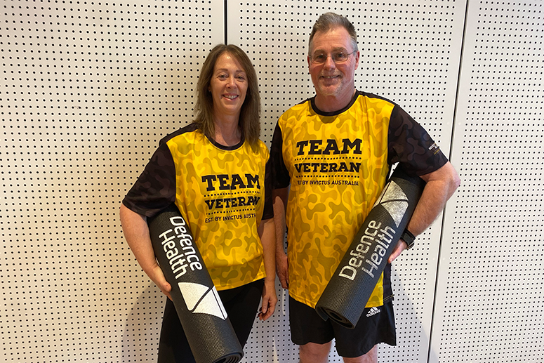 Tracey and her husband John, community sport participants