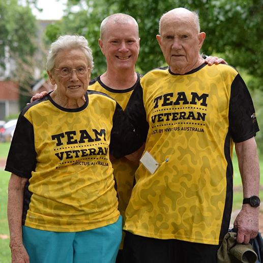 Gerard  with Kevin and Jean at their local parkrun