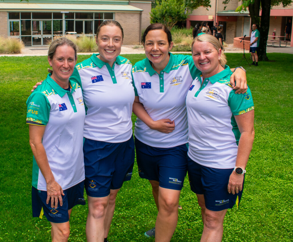 Team Australia competitors wear their Invictus Games Vancouver Whistler 2025 team polos